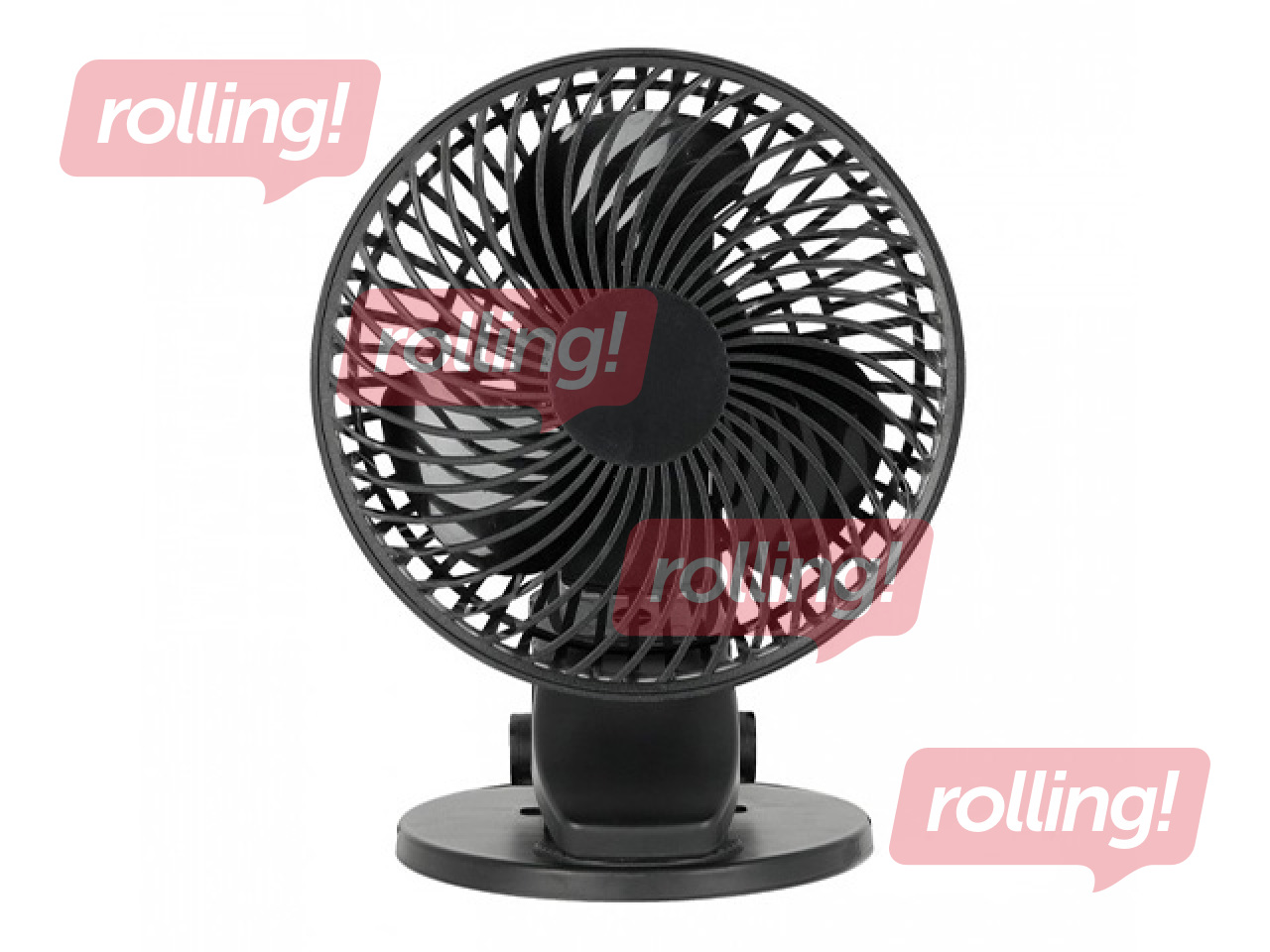 Lauaventilaator Viento Clip Kobi Windstar, 4.9W, must
