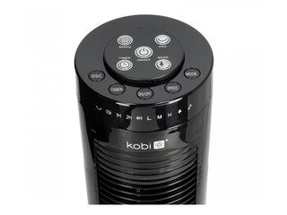 Tornpõrandaventilaator Hoorn Kobi, puldiga, 45W, must