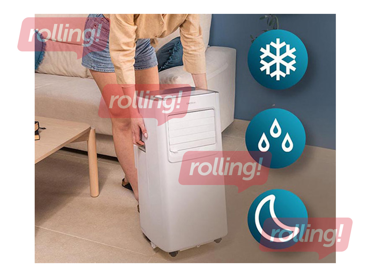 Õhukonditsioneer ForceClima 7550, kaasaskantav, valge