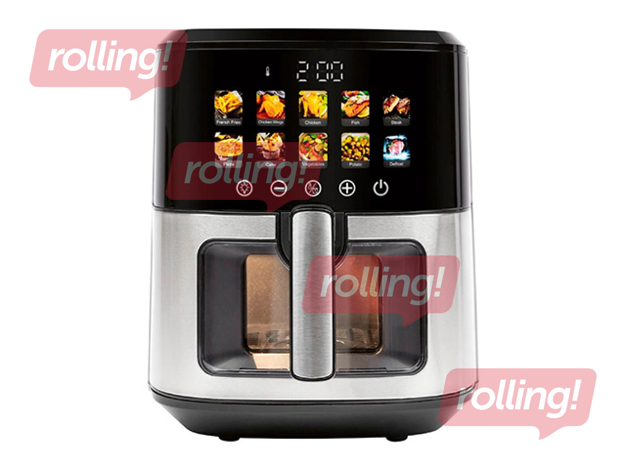 Kuumaõhufritüür ProfiCook FR1286, 6.5l, must/hõbedane