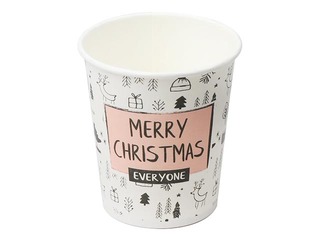 Pabertopsid Merry Christmas, 300ml, ø90 mm, 50 tk.