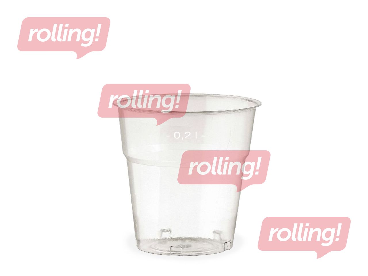 Plastiktopsid, läbipaistvad, 200ml, 50 tk.