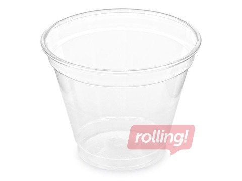 Glāzes plastmasas, caurspīdīgas, 250ml, 50 gab.