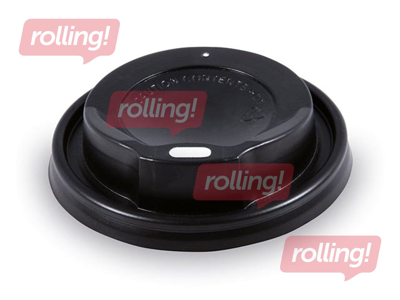 Topside kaaned  plastikust, must, läbimõõt 80mm, 100 tk.