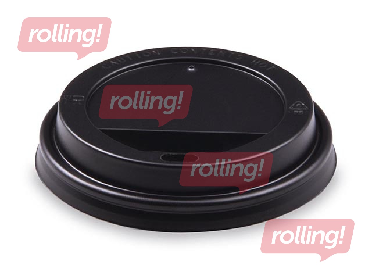 Topside kaaned  plastikust, must, läbimõõt 90mm, 100 tk.