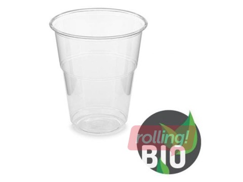Plastic cups BIO, 500ml, 50 pcs.