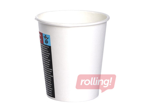 Cups for hot drinks white, ø80mm, 250ml, 100 pcs