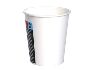 Cups for hot drinks white, ø80mm, 250ml, 100 pcs