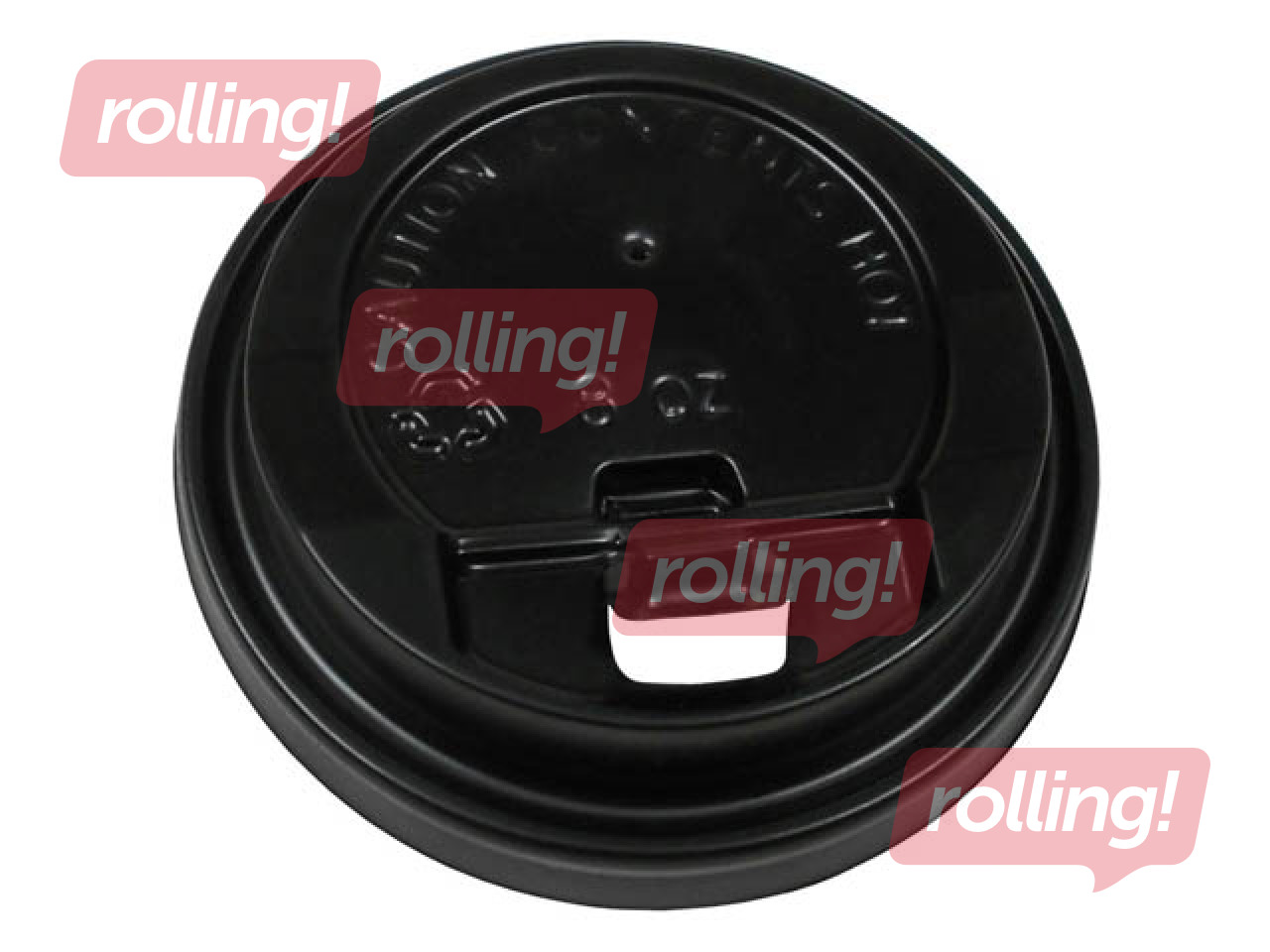 Topsikaaned plastikust, mustad, läbimõõt 90 mm, 100 tk.