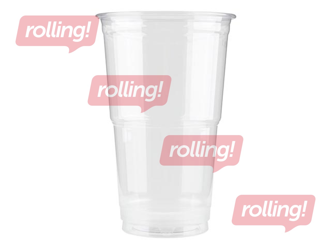 Plasttopsid läbipaistvad, 500ml, 50 tk.