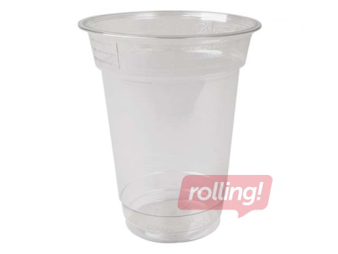 Ühekordsed joogitopsid PET, läbipaistev , 300/425 ml, Ø95mm, 50 tk