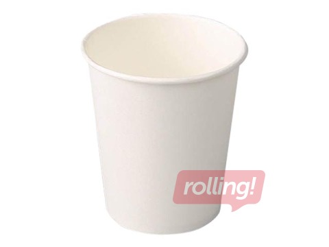 Pabertopsid ø90 mm, 300 ml, valged, 50 tk