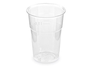 Glāzes plastmasas, caurspīdīgas, 100ml, 50 gab.