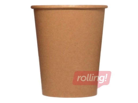Kuumade jookide tassid ø80mm, kraft, 250ml, pruunid, 50 tk