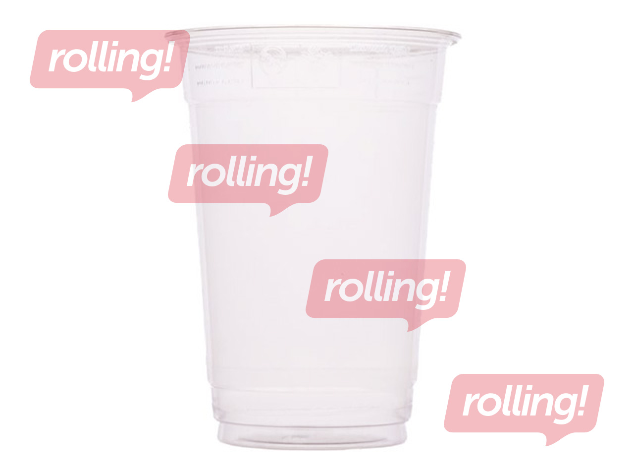 Cups, plastic PET, transparent, 400 ml, Ø95 mm, 50 pcs.