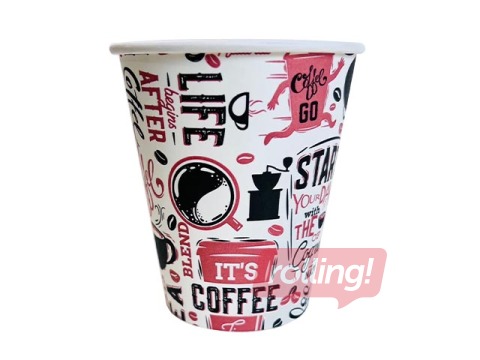 Бумажные стаканы Start Your Day, белые, ø80мм, 250мл, 50 шт.