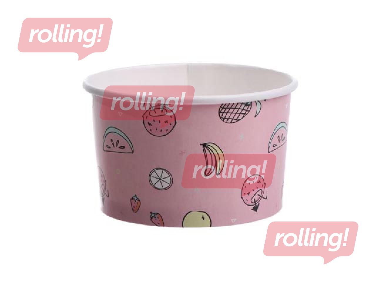 Deserta trauciņš, papīra, Ø93mm, 245ml, 25 gab.