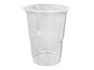 Plastic glasses, transparent, 500 ml, 50 pcs