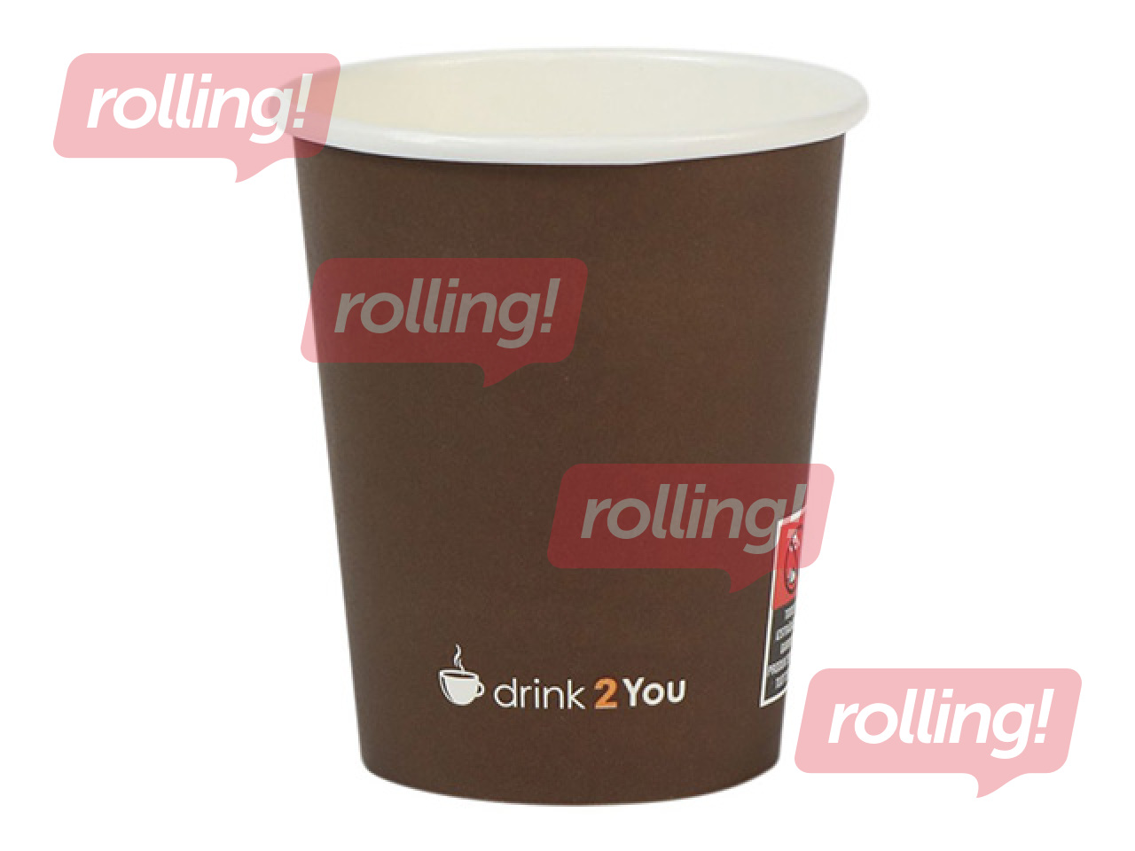 Paper cups Drink 2 You, Ø80mm, 250ml, 50pcs