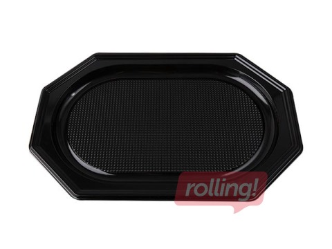 Plastic trays 45 x 30 x 25 cm, black, PET, 10 pcs