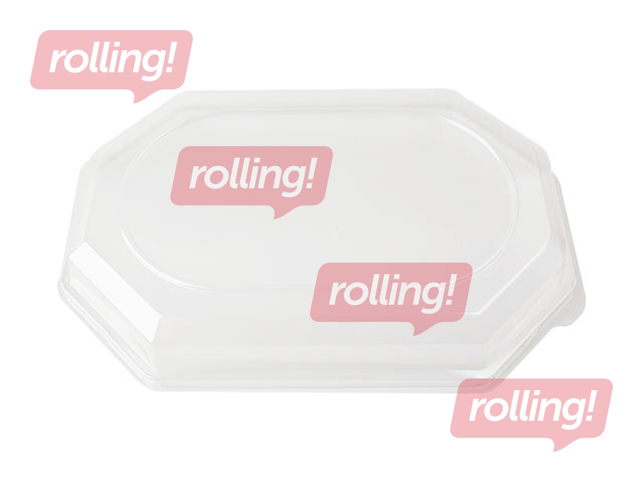 Plastic covers for trays 46.5 x 31.5 x 63 cm, transparent, PET, 10 pcs.