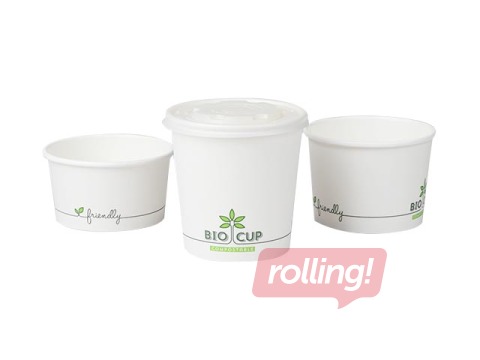 Миски BIOCUP, компостируемые, картонные, 350мл, 25 шт.