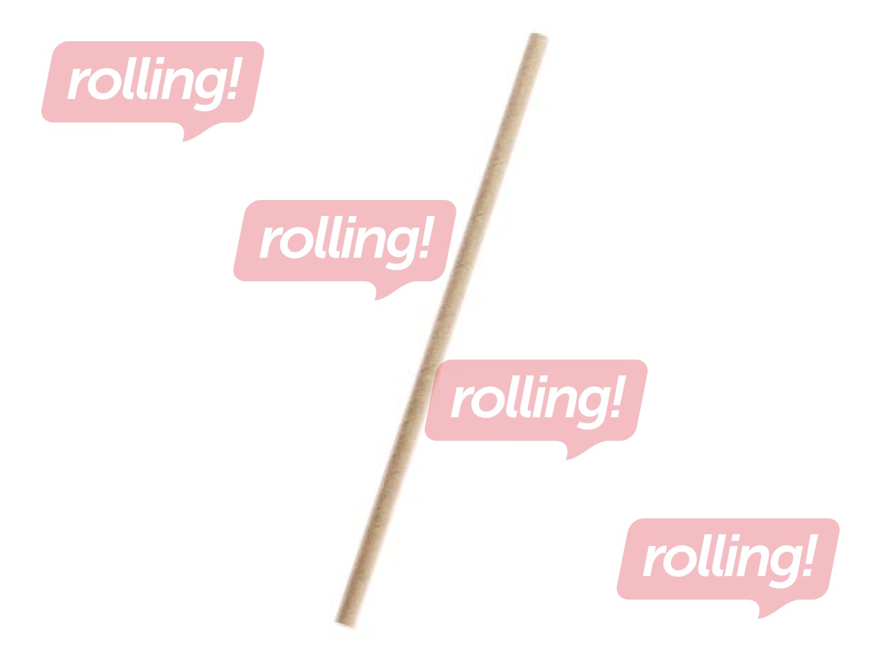 Cocktail straws, paper, craft, 20,5cm ø8mm,  250 pcs 