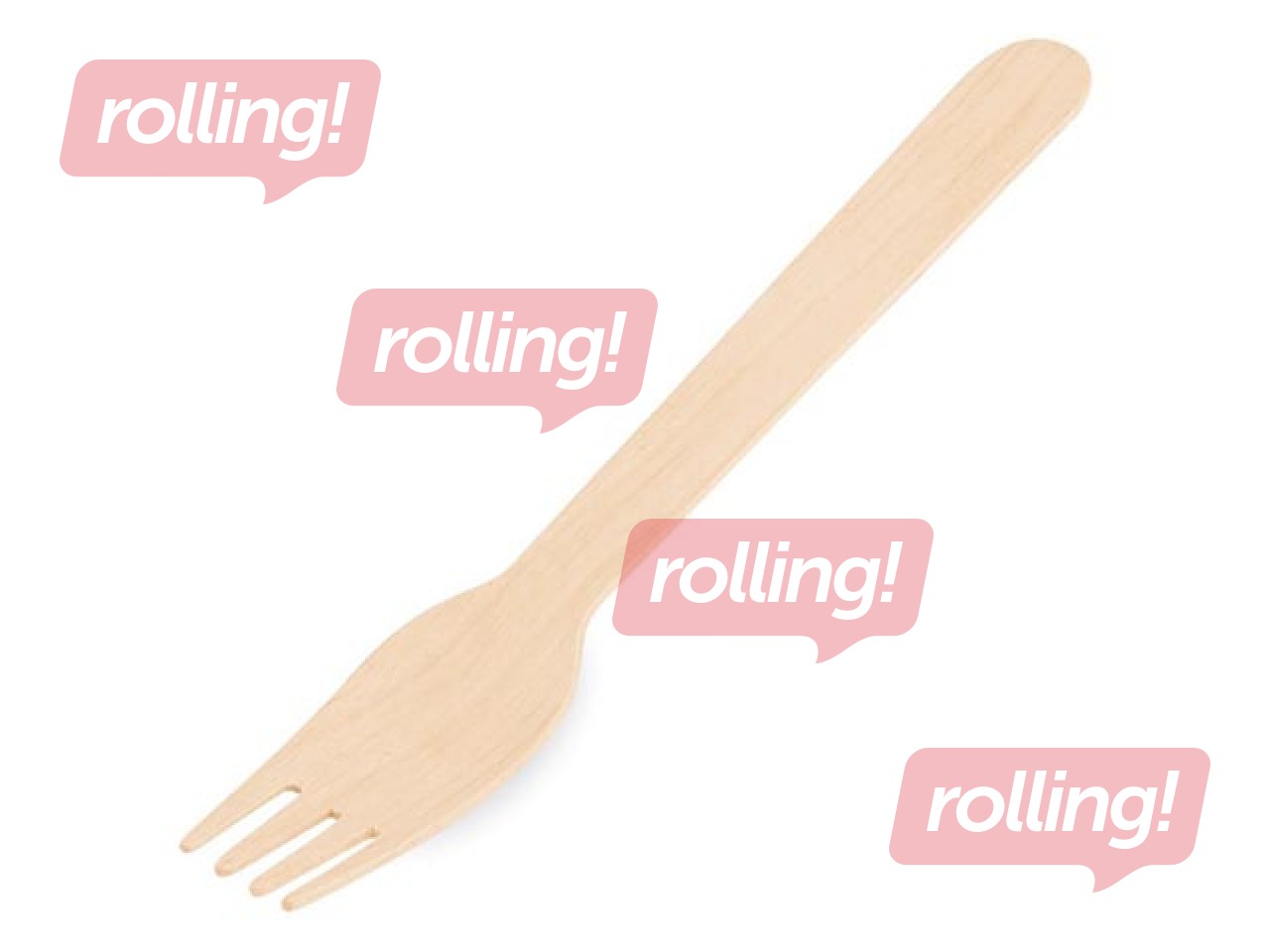 Forks, wooden, 16cm, 100 pcs.