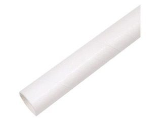 SALE Kokteilikõrred, paberist, valge, 20 cm ø12 mm, 250 tk