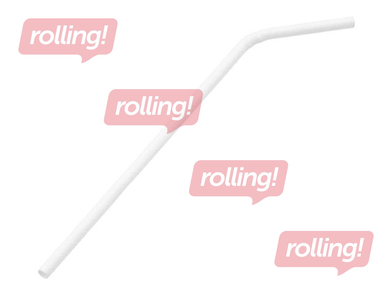 Kokteilikõrred, paberist, valge, 22 cm ø6 mm, 200 tk 