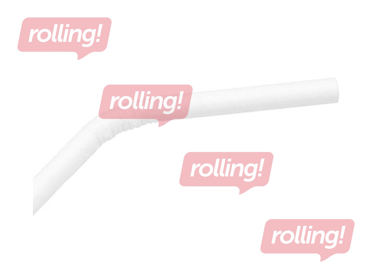 Kоктейльные соломинки, бумажные, белый, 22см ø6 мм, 200 шт.