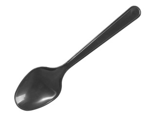 Ложки пластмассовые, многоразовые, черные, 50 шт.