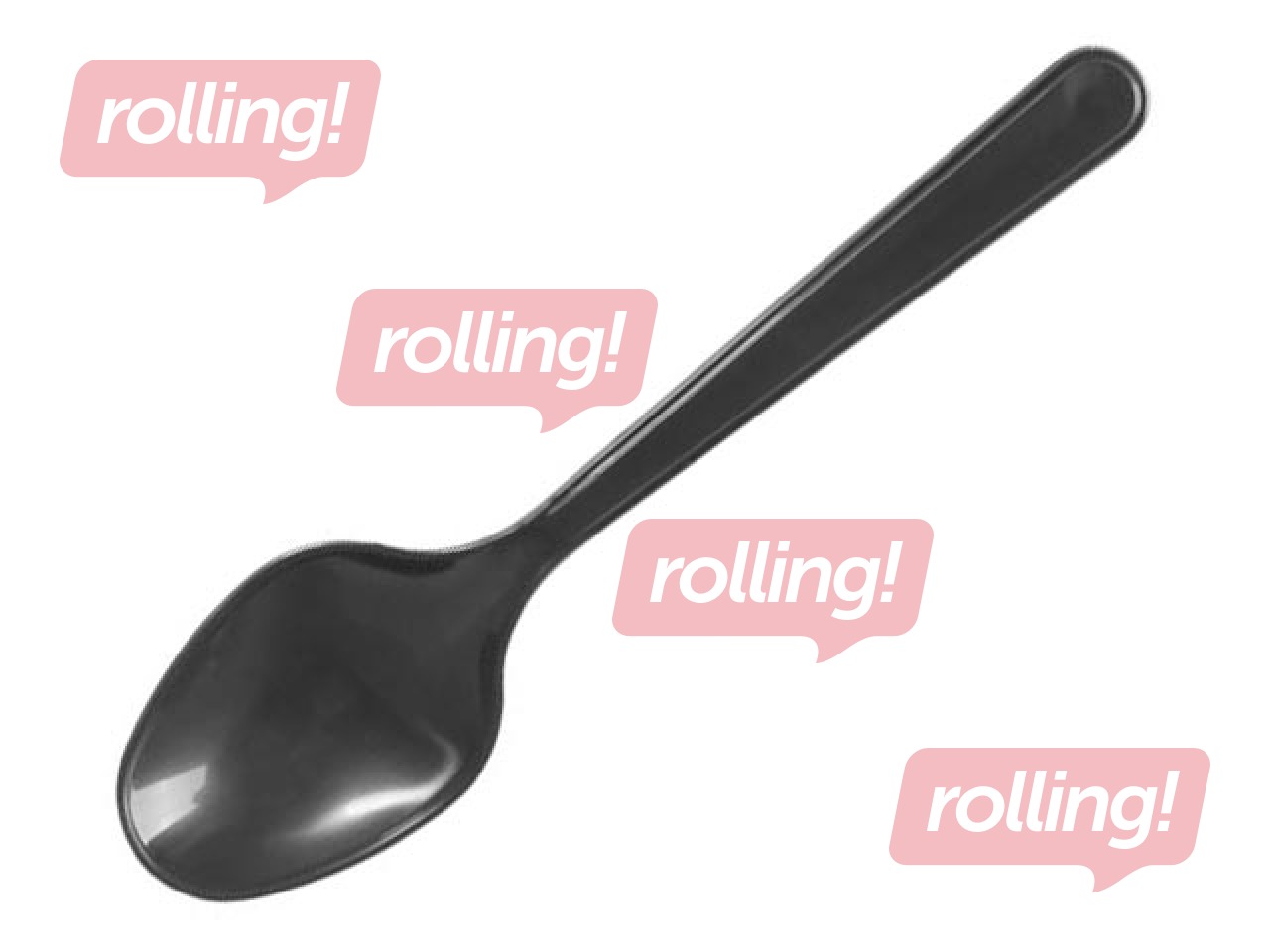 Lusikad plastikust, korduvkasutatavad, mustad, 50 tk