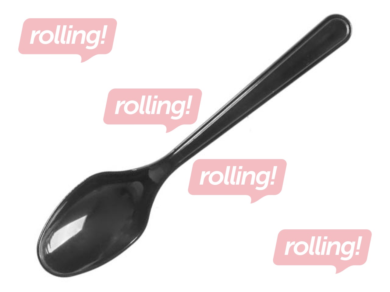 Teelusikad plastikust, korduvkasutatav, must, 50 tk