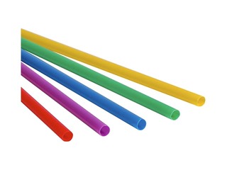 Cocktail straws, PP, colored, 22cm ø7 mm, 500 pcs.