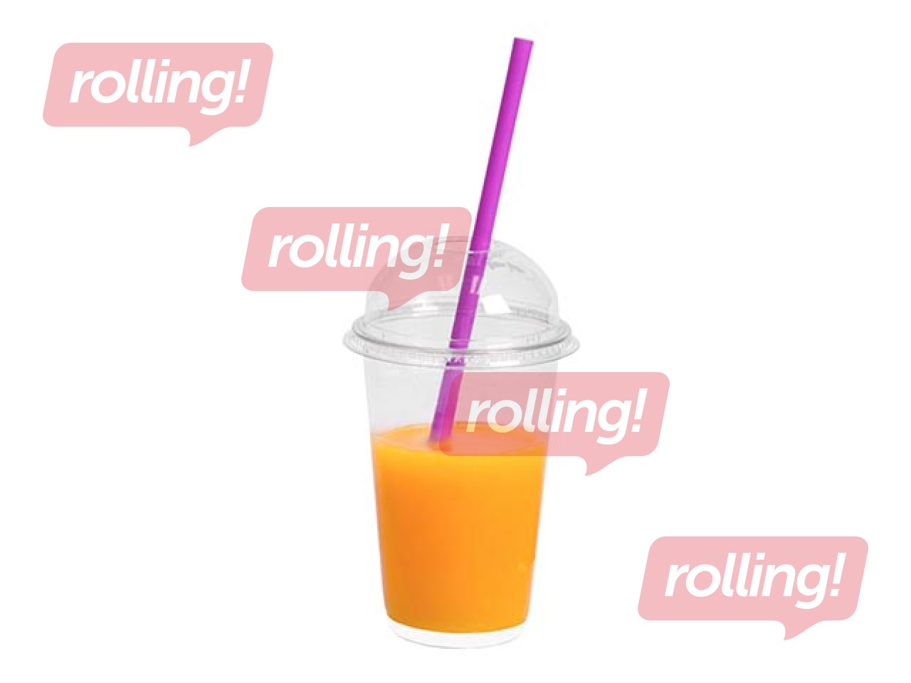 Kokteiļu salmiņi, PP, 22 cm ø7 mm, 500 gab., krāsaini