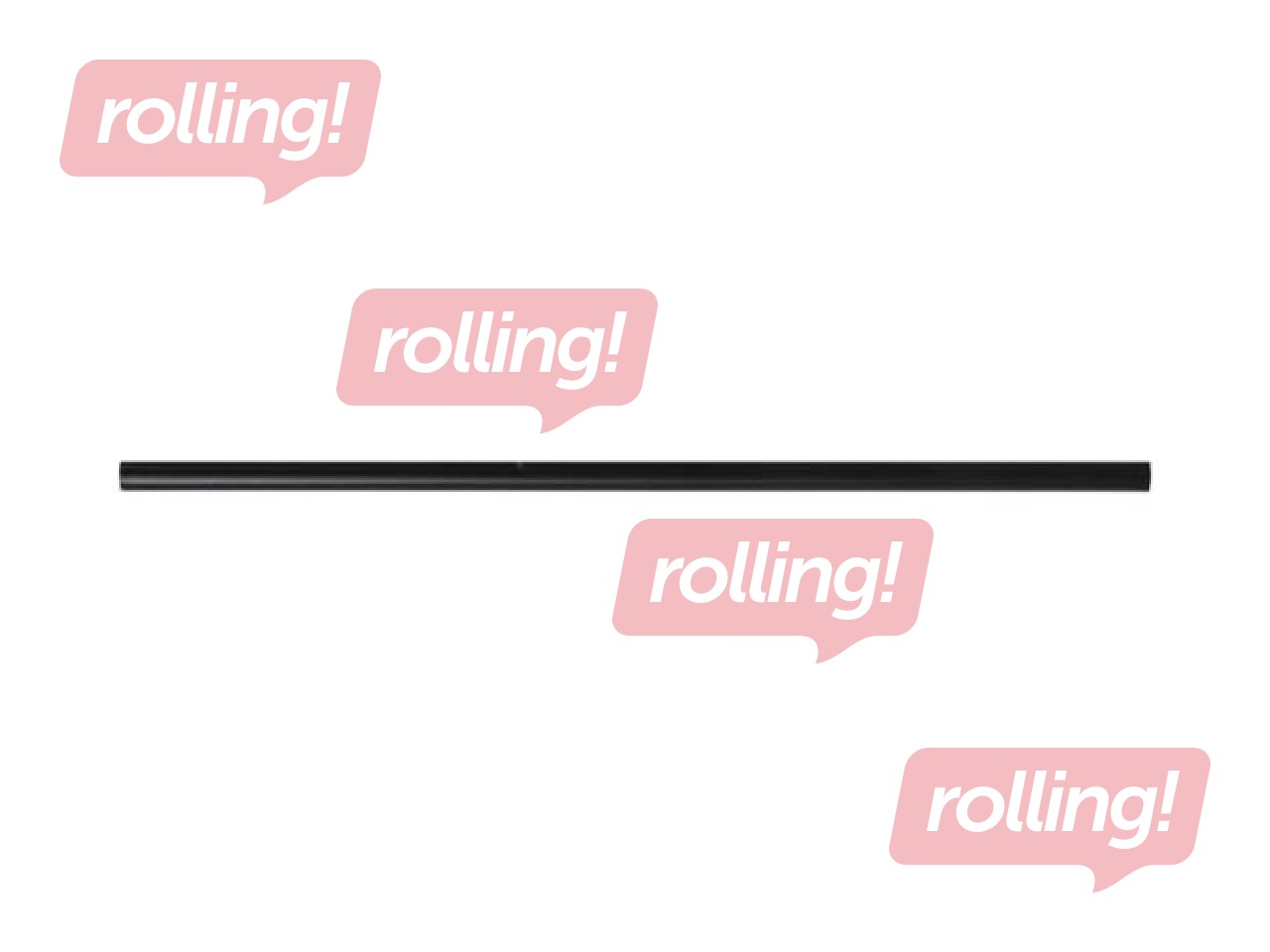 Kokteilikõrred, PP, must, 22 cm ø7 mm, 500 tk