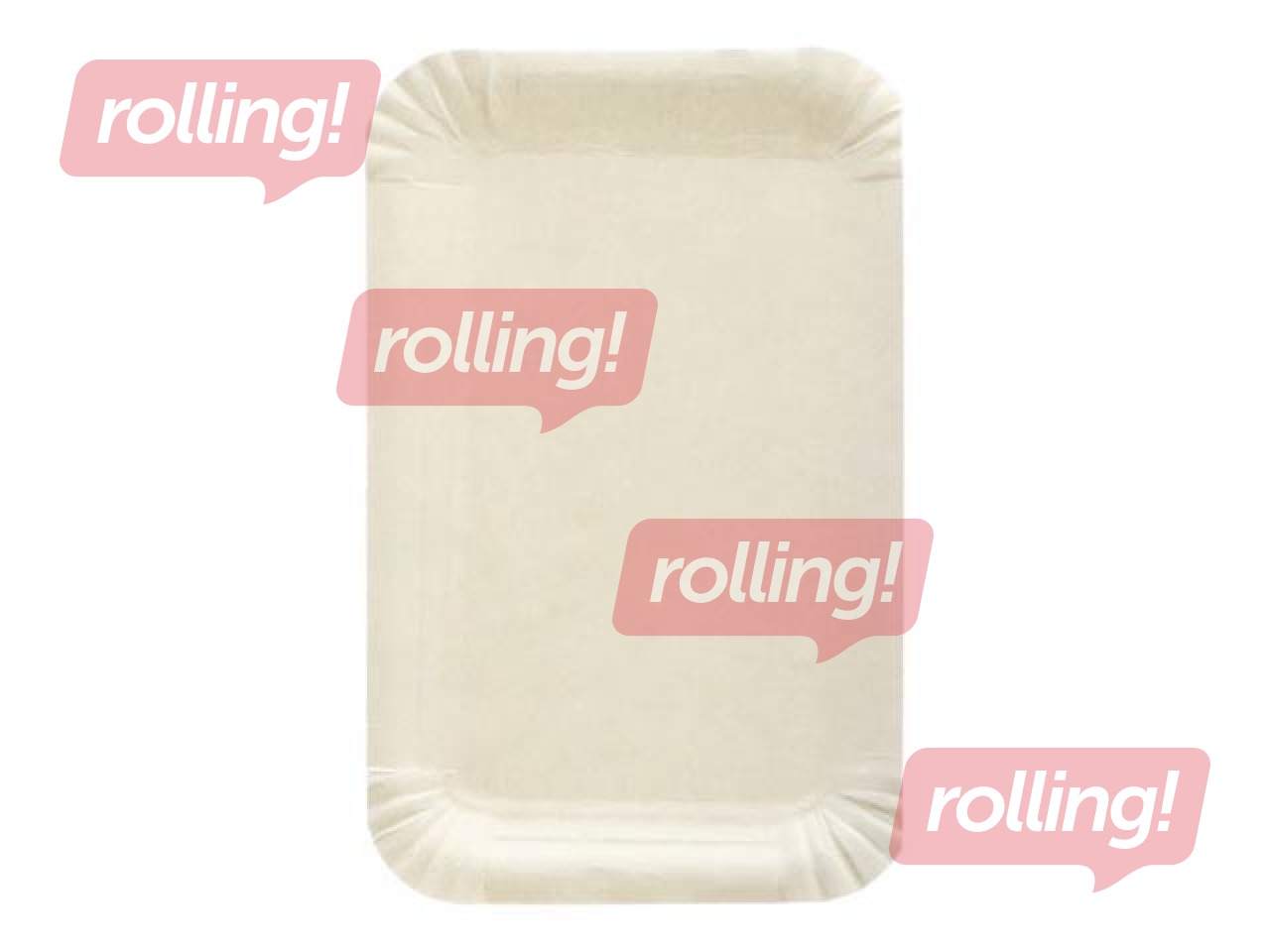 Pabertaldrikud, 10 x 16 cm, 250 tk, valge