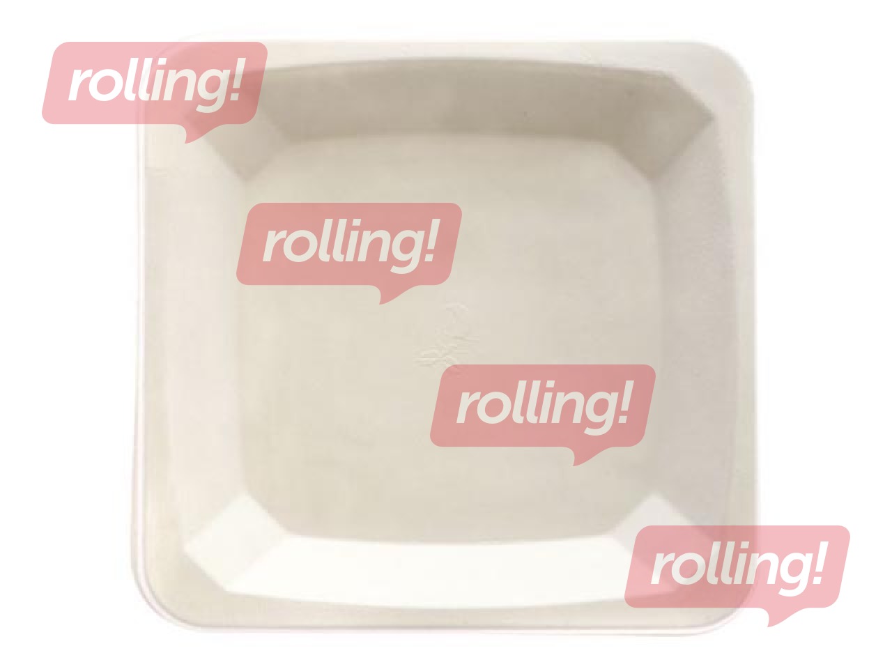 Suhkrukiust taldrikud, 21 x 21 cm, 50 tk., valge