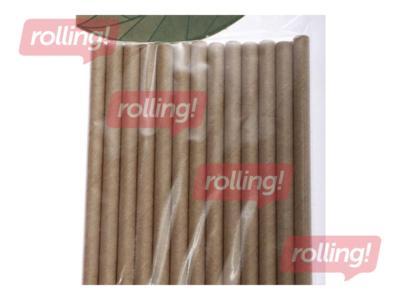 Kokteilikõrred SPINO, paber, 20,5 cm ø8 mm, 25 tk, pruun