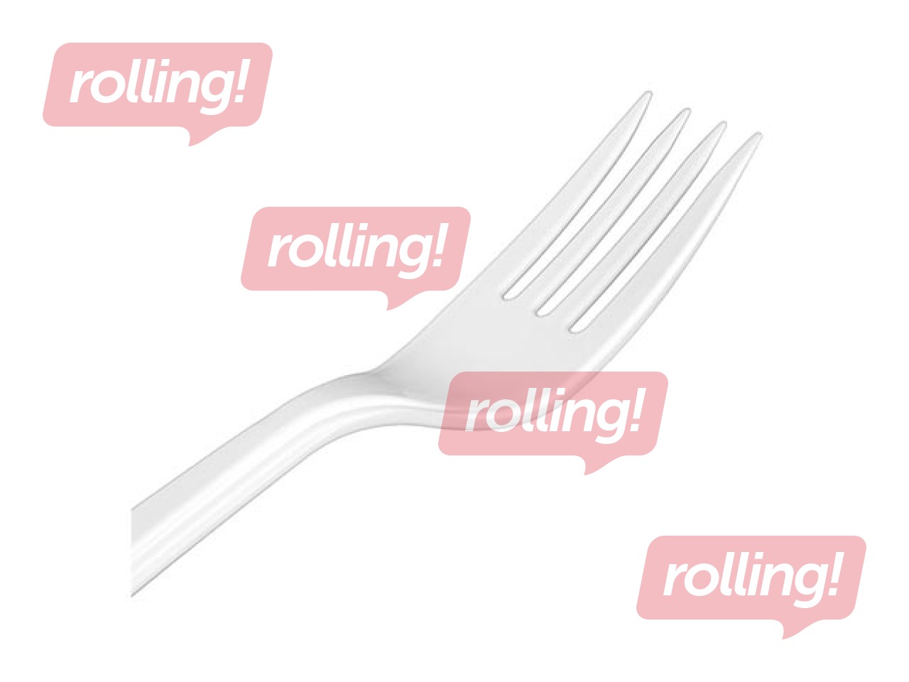 Plastkahvlid, korduvkasutatavad, valged, 18cm, 12 tk.