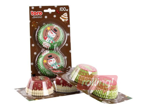 Cupcake Liners Toro, Christmas, Ø5 cm, 100 pcs