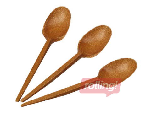 Wood-fiber spoons, reusable, 185mm, 100 pcs.