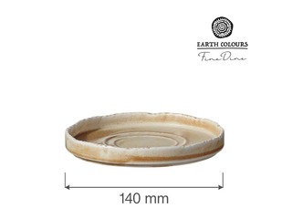 Салфетка Constancy, фарфоровая, бежевая, 14см