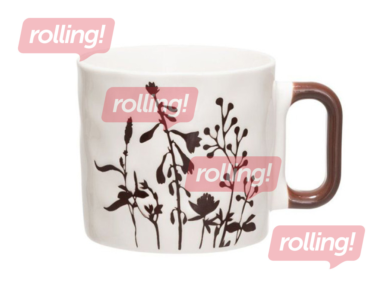 Reljeefne kruus, portselan, erinevad värvid, 435ml