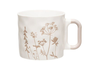 Reljeefne kruus, portselan, erinevad värvid, 435ml