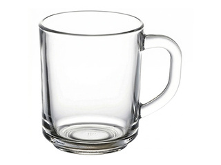 Krūze, stikla, caurspīdīga, 250ml