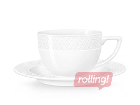 Kruus Wilmax New Diamond Julia, alustassiga, portselan, 170ml