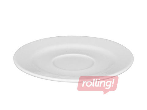Alustass Banquet, portselanist, valge, Ø15cm
