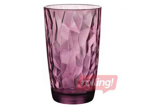 Juice glass Diamond, purple, 470ml